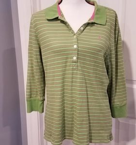 OLD NAVY LONG SLEEVED BUTTONDOWN GREEN SHIRT SZ XL